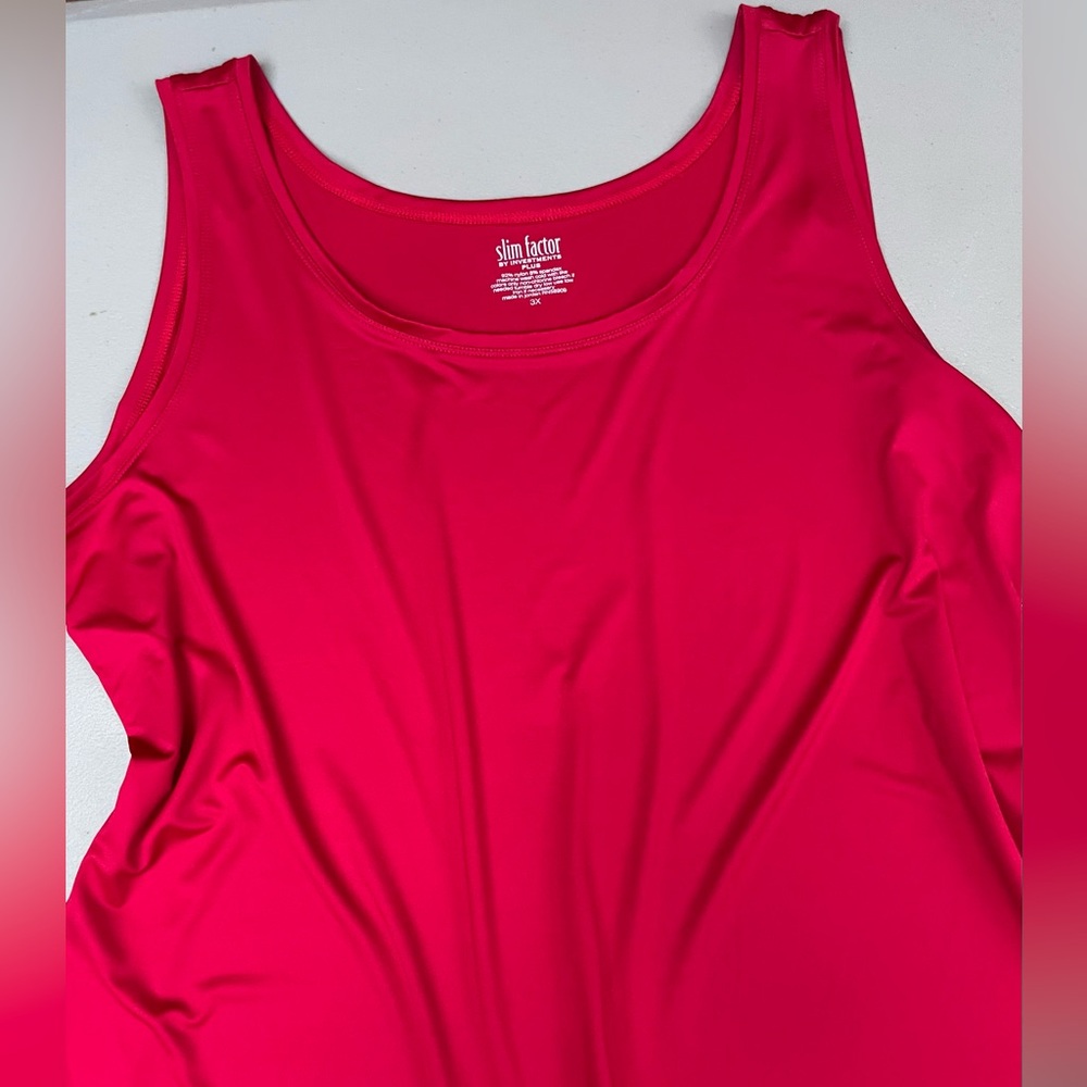 Slim Factor by Investments Slinky Red Top 3X